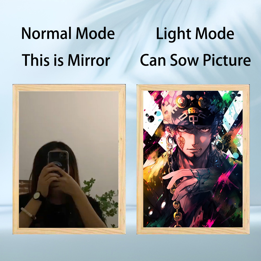 Customized Light Painting | 8-inch / A4 | Mirror Style or Line Art Style | USB Cable | 3 Light Modes - Image 5